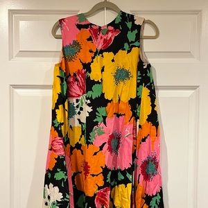 Vintage 1960s floral summer dress size L